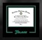 Tulane University 11w x 8.5h Spirit Diploma Manhattan Black Frame with Bonus Campus Images Lithograph (value savings $59)